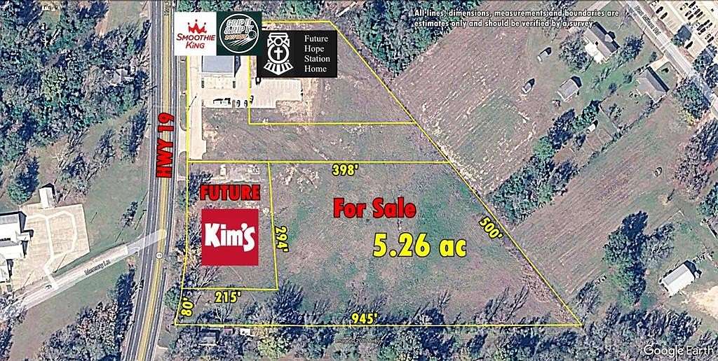5.26 Acres of Commercial Land for Sale in Palestine, Texas