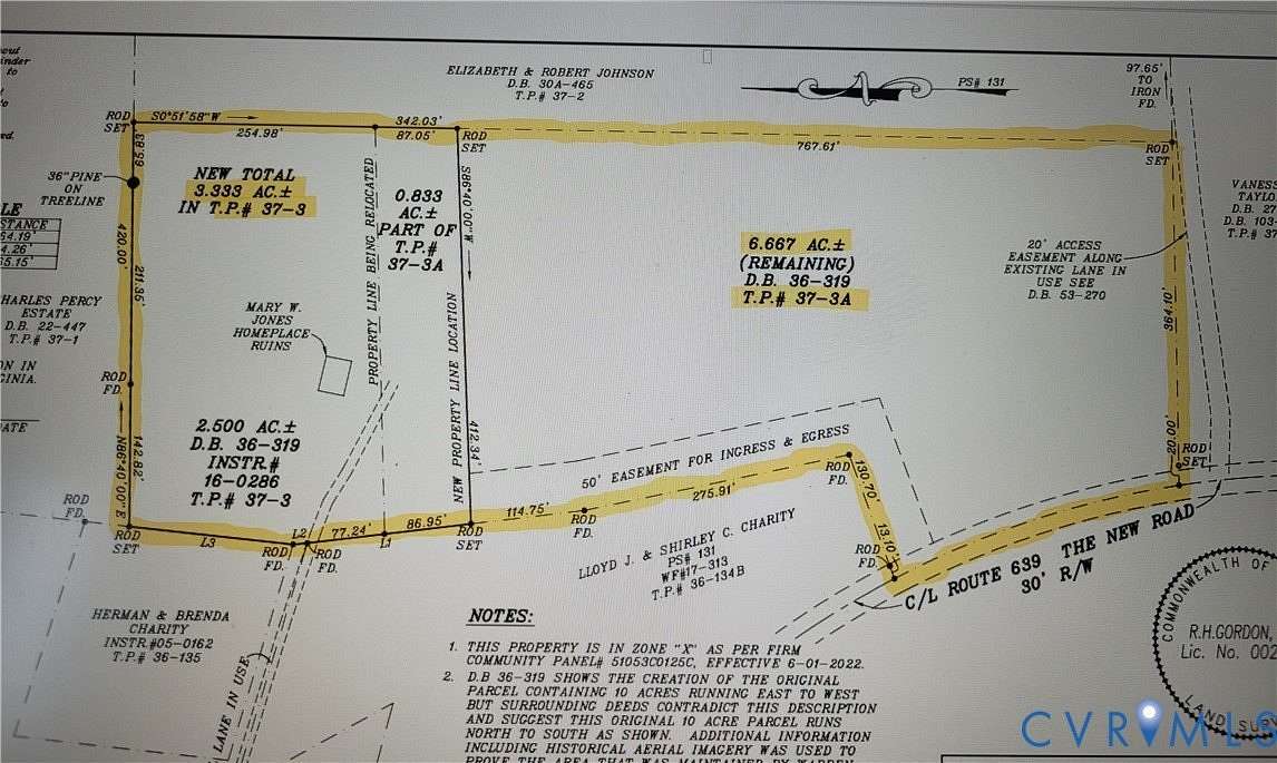 10 Acres of Recreational Land for Sale in Charles City, Virginia