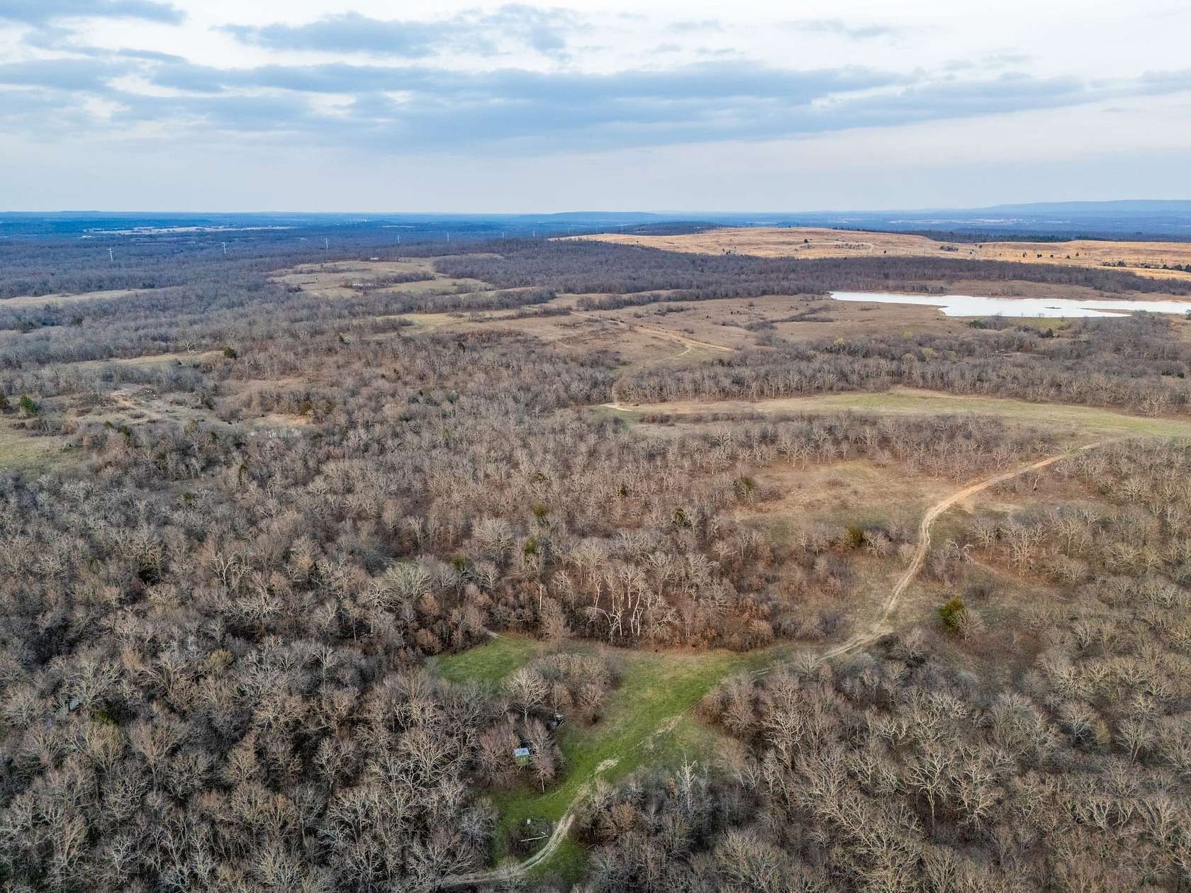 880 Acres of Land with Home for Sale in Wardville, Oklahoma