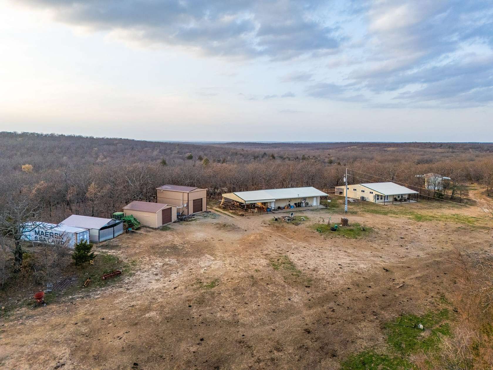 160 Acres of Land with Home for Sale in Wardville, Oklahoma