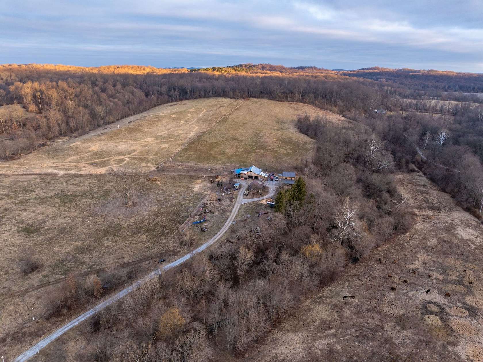 42 Acres of Land with Home for Sale in Dresden, Ohio