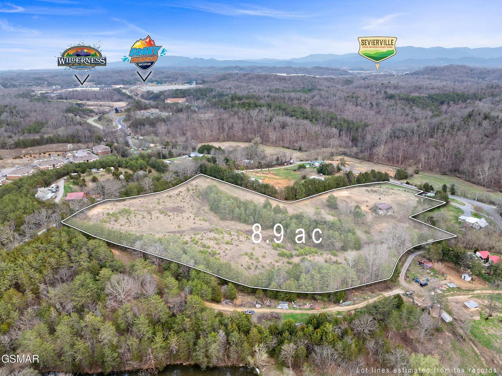 8.9 Acres of Residential Land for Sale in Sevierville, Tennessee