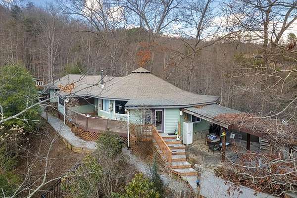 14.7 Acres of Land with Home for Sale in Whittier, North Carolina