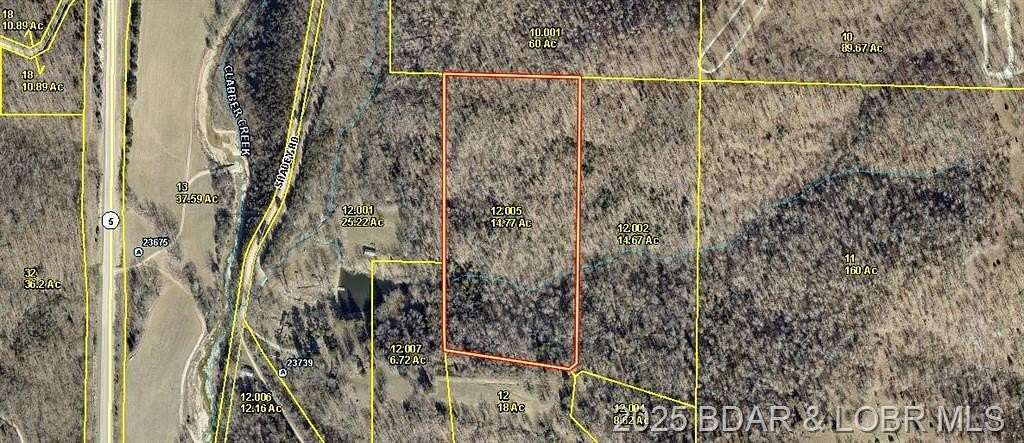 14.8 Acres of Recreational Land for Sale in Gravois Mills, Missouri