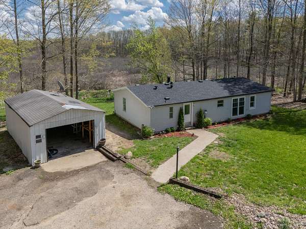 21.7 Acres of Recreational Land with Home for Sale in Paw Paw, Michigan