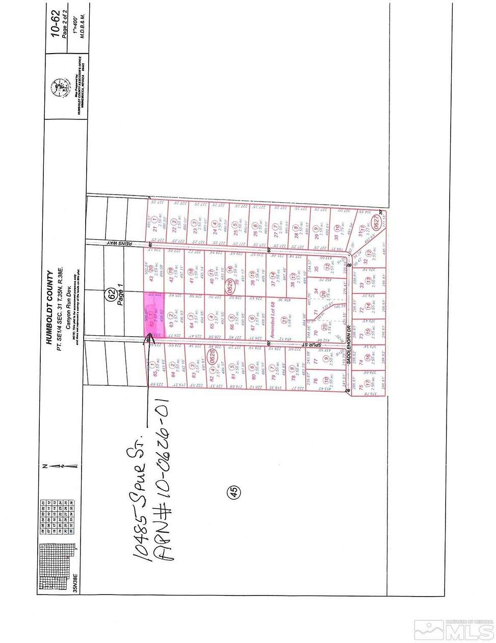 2.57 Acres of Residential Land for Sale in Winnemucca, Nevada