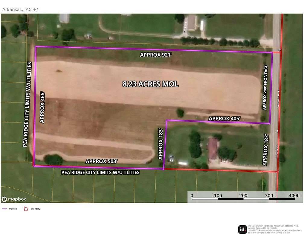 8.23 Acres of Residential Land for Sale in Pea Ridge, Arkansas