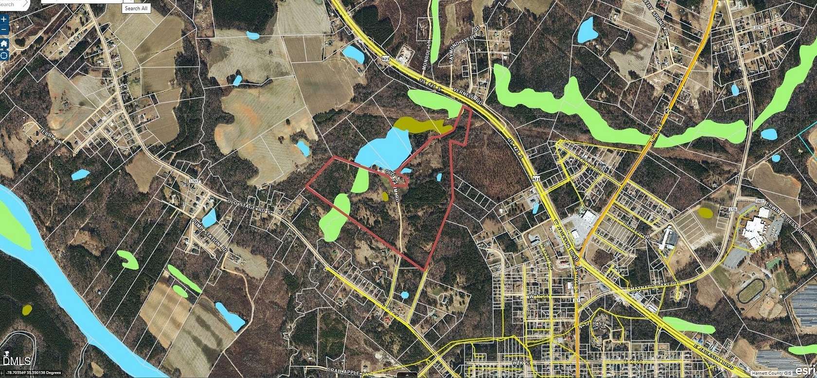 78.3 Acres of Mixed-Use Land for Sale in Erwin, North Carolina