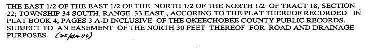 1.25 Acres of Residential Land for Sale in Okeechobee, Florida