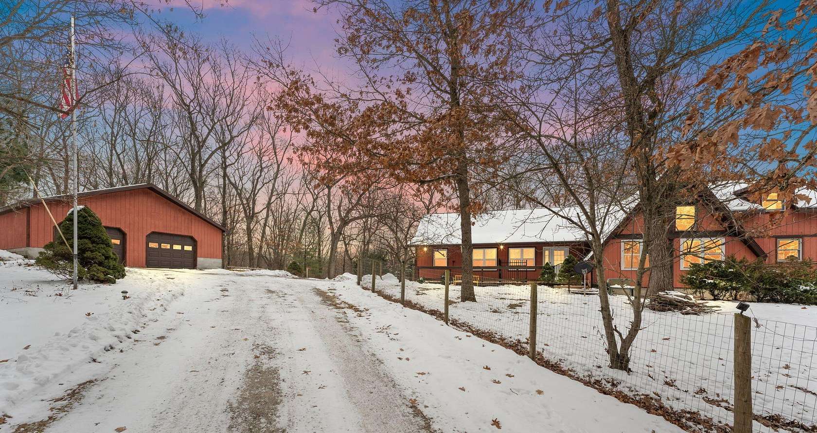 5.13 Acres of Land with Home for Sale in Wheatfield, Indiana