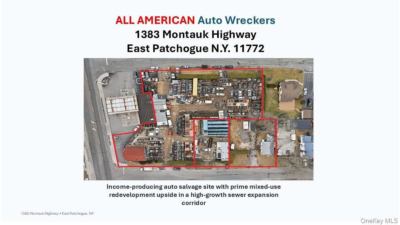 1.3 Acres of Mixed-Use Land for Sale in East Patchogue, New York