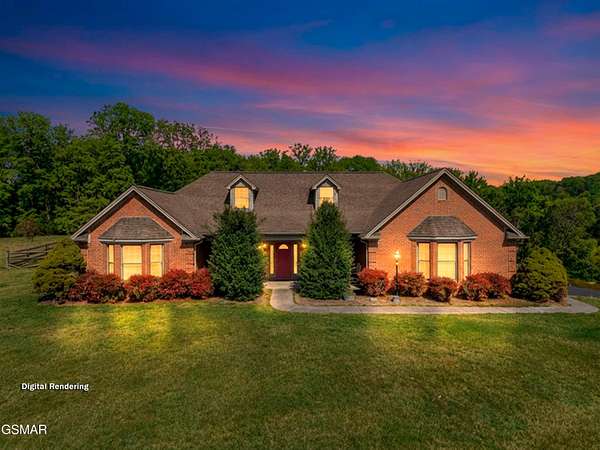 12.8 Acres of Land with Home for Sale in Dandridge, Tennessee