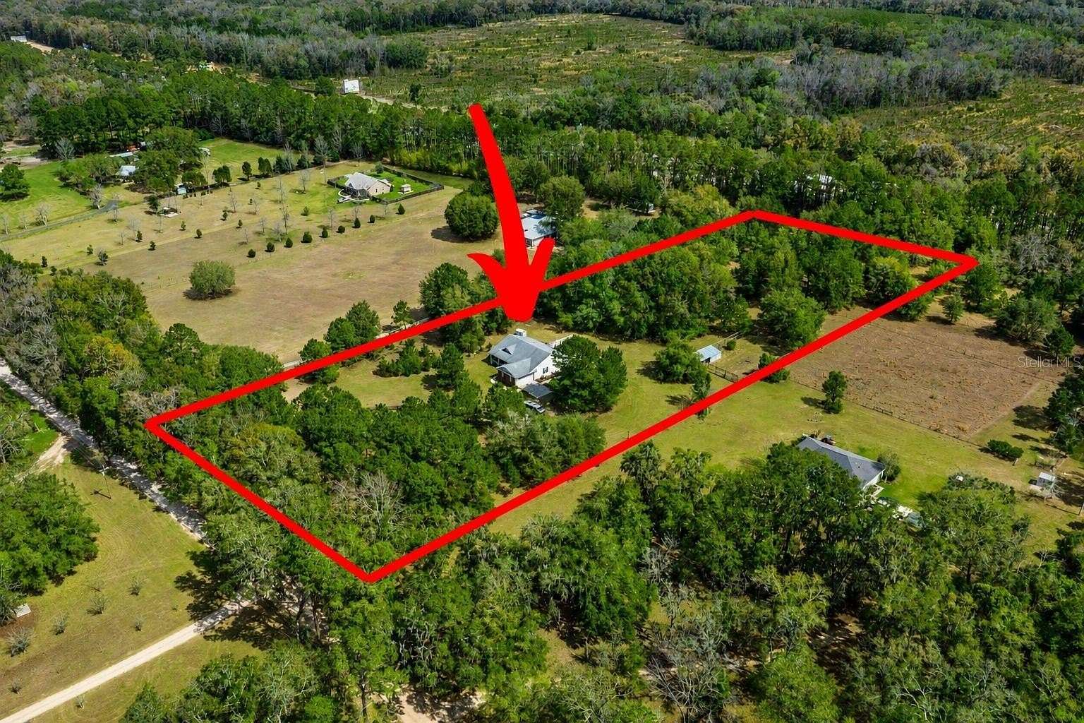 7 Acres of Land with Home for Sale in High Springs, Florida