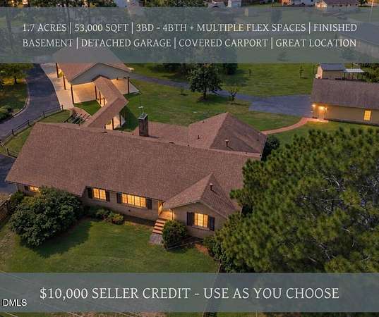 1.7 Acres of Land with Home for Sale in Benson, North Carolina