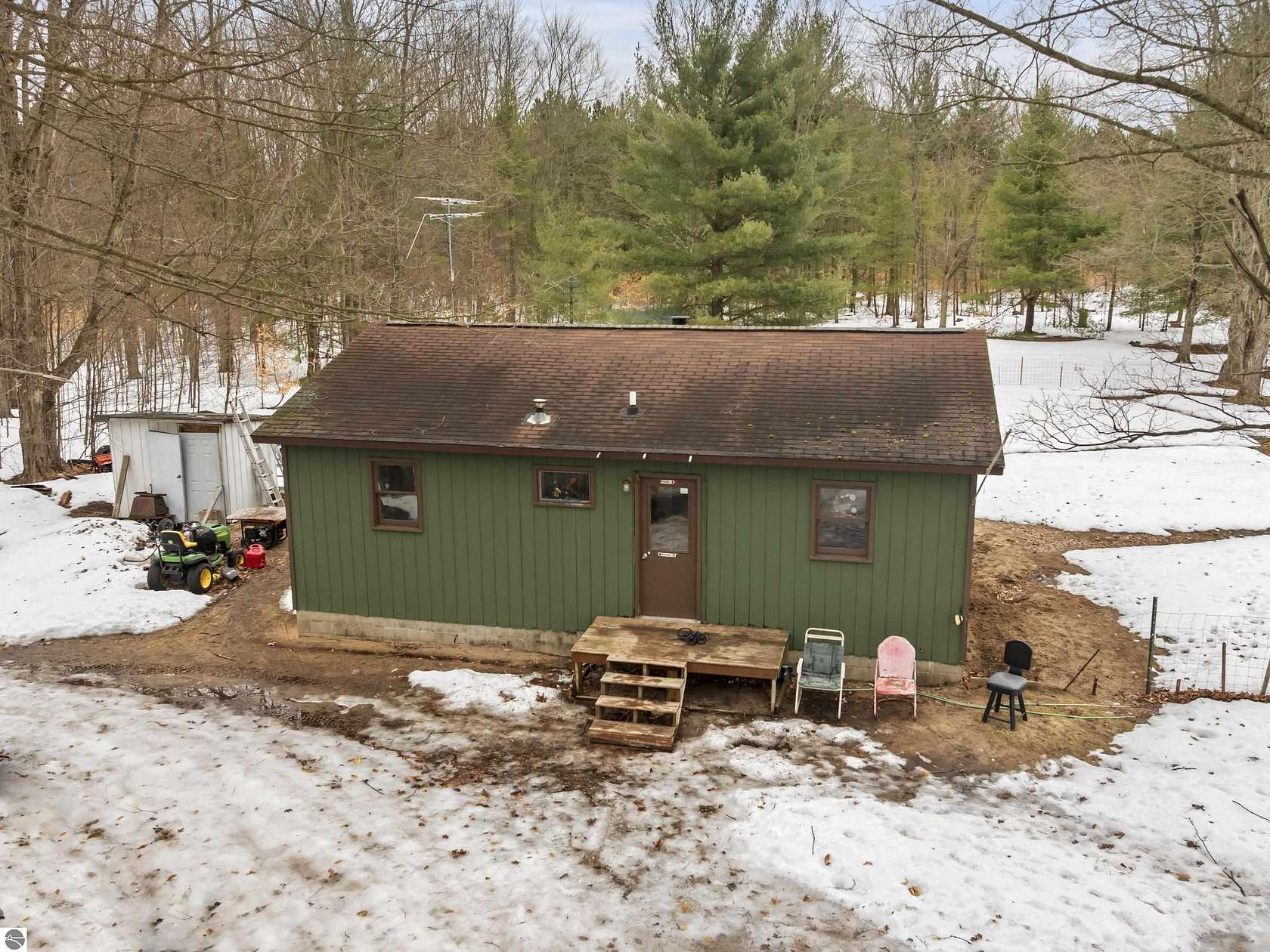 25.4 Acres of Recreational Land with Home for Sale in Beulah, Michigan