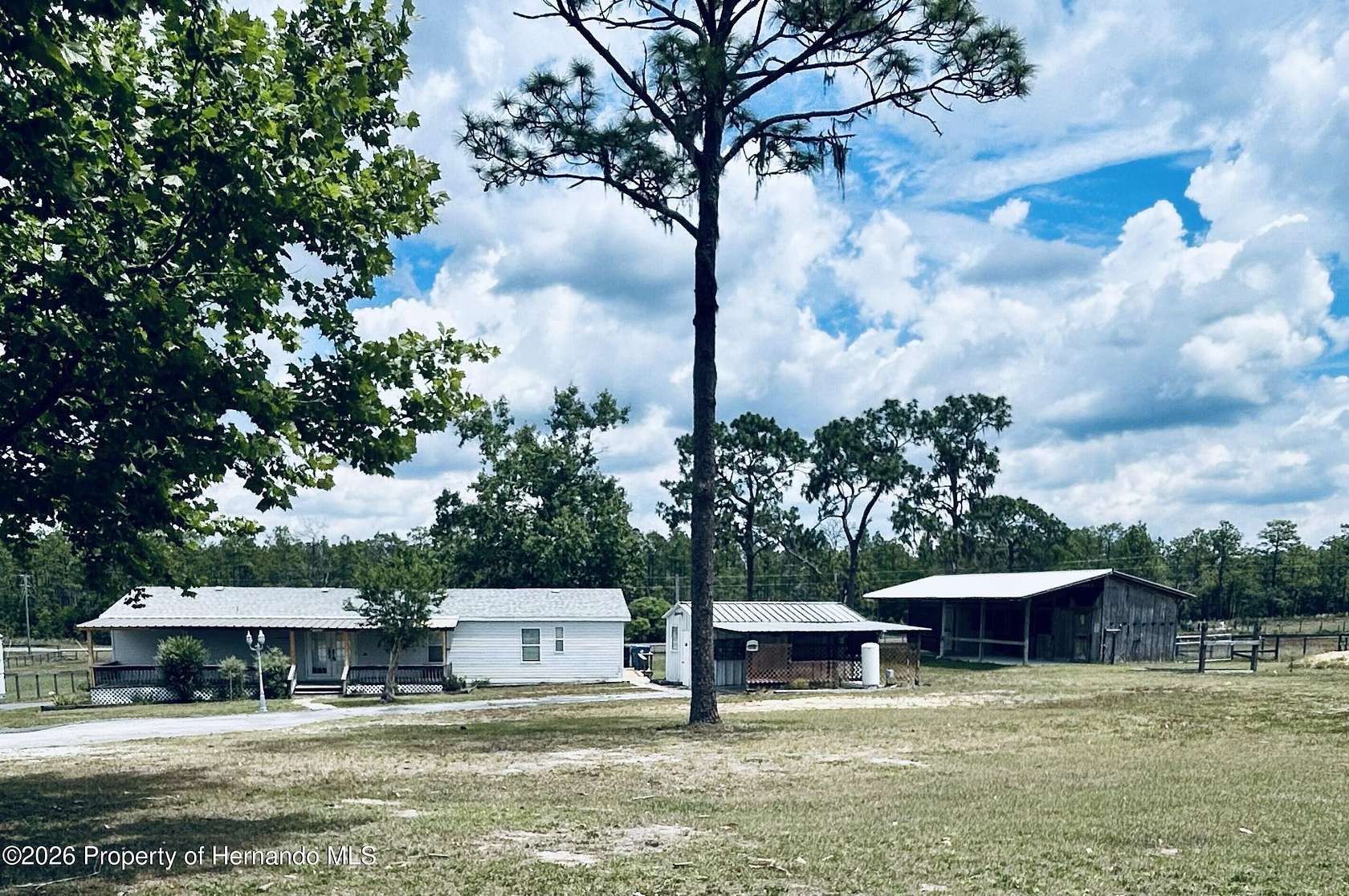 7.5 Acres of Land with Home for Sale in Brooksville, Florida