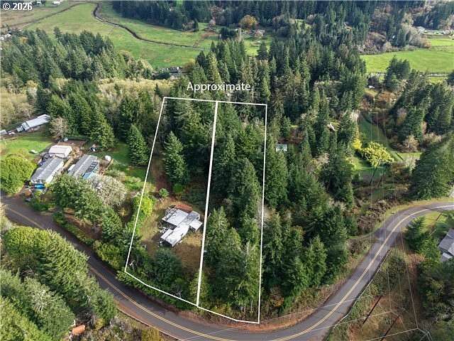 4.9 Acres of Land with Home for Sale in Coos Bay, Oregon