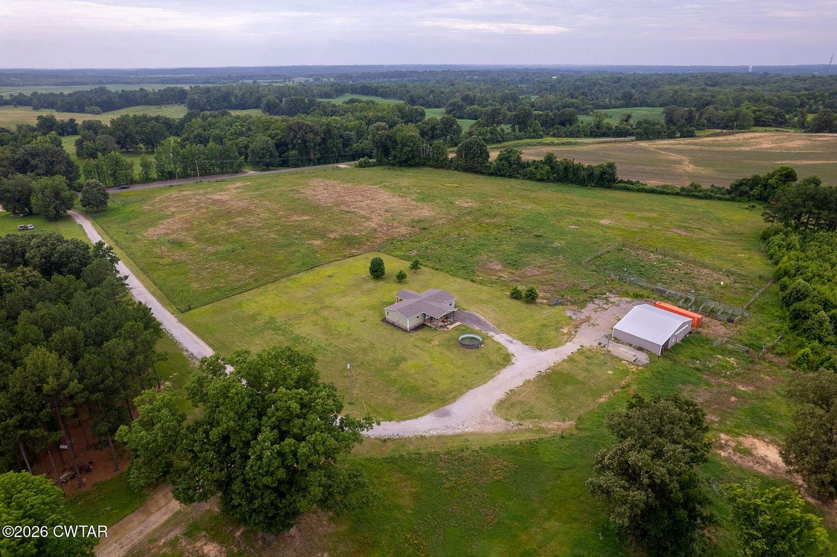 54.5 Acres of Land with Home for Sale in Ripley, Tennessee