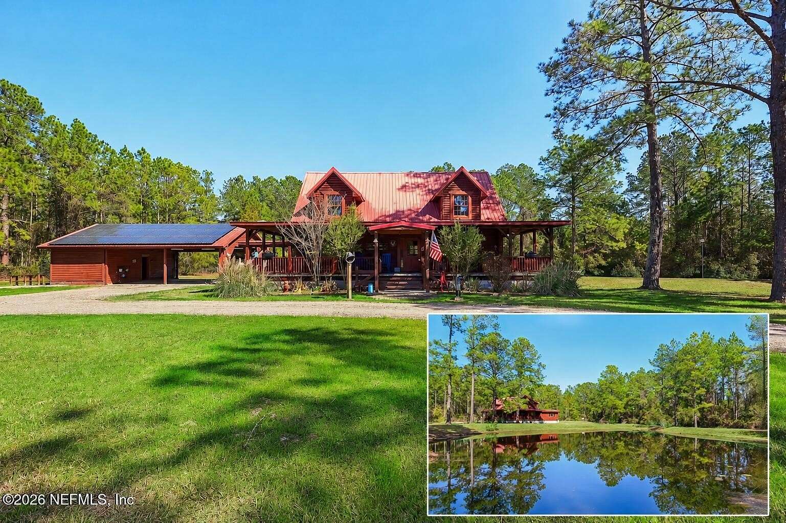 10.2 Acres of Land with Home for Sale in Keystone Heights, Florida