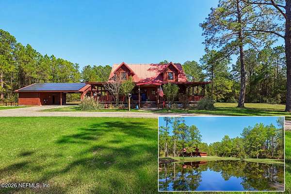 10.2 Acres of Land with Home for Sale in Keystone Heights, Florida
