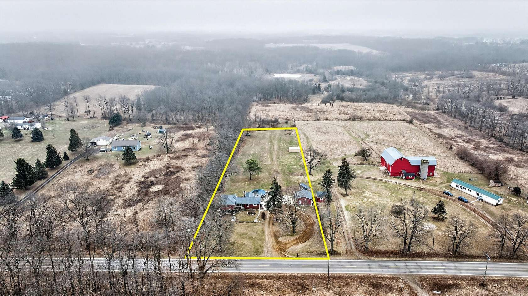 2 Acres of Land with Home for Sale in Hillsdale, Michigan