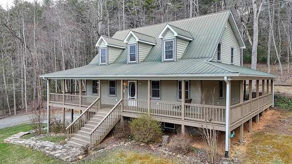6.3 Acres of Land with Home for Sale in Hiawassee, Georgia