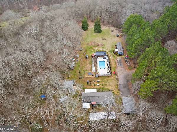 23 Acres of Recreational Land with Home for Sale in Carnesville, Georgia