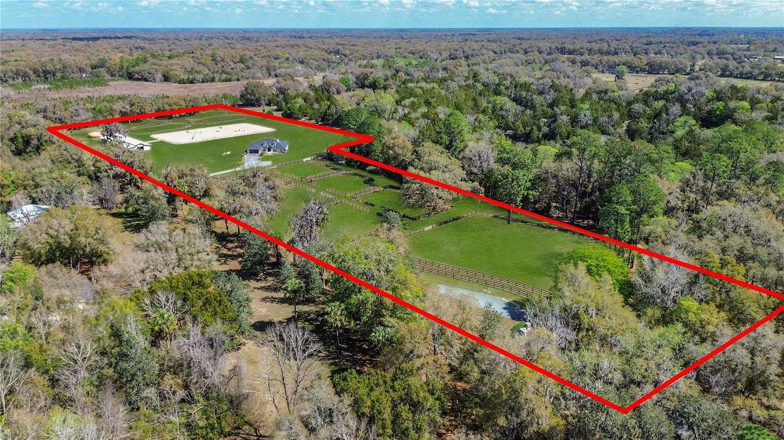 12.5 Acres of Land with Home for Sale in Reddick, Florida