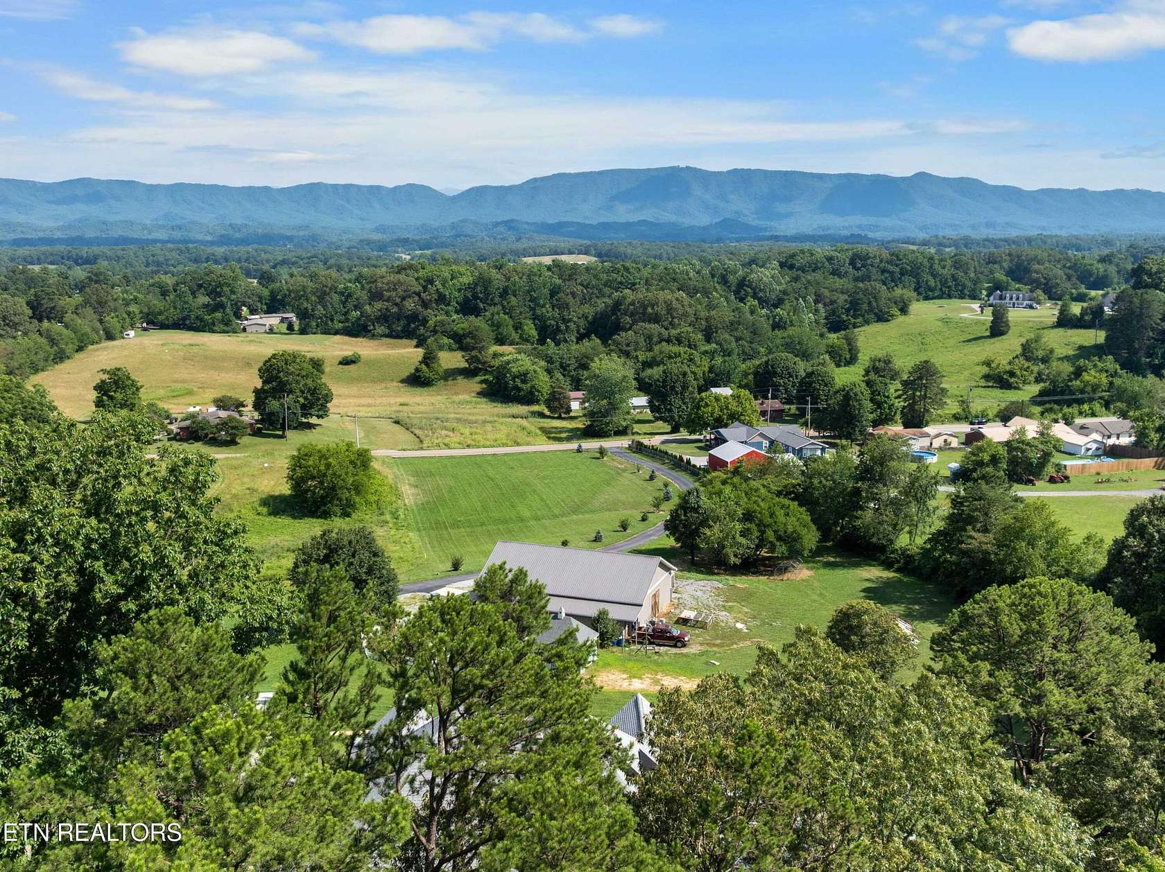 6.38 Acres of Land with Home for Sale in Seymour, Tennessee