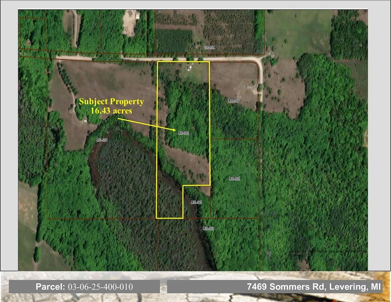 16.4 Acres of Recreational Land for Sale in Levering, Michigan