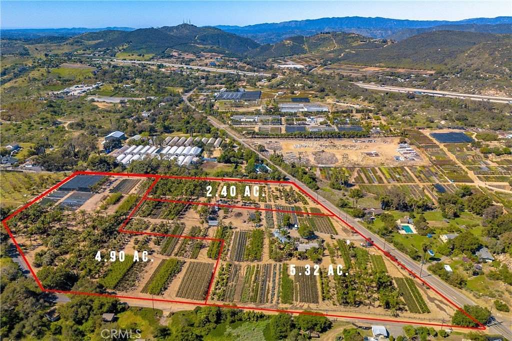 12.6 Acres of Land for Sale in Fallbrook, California