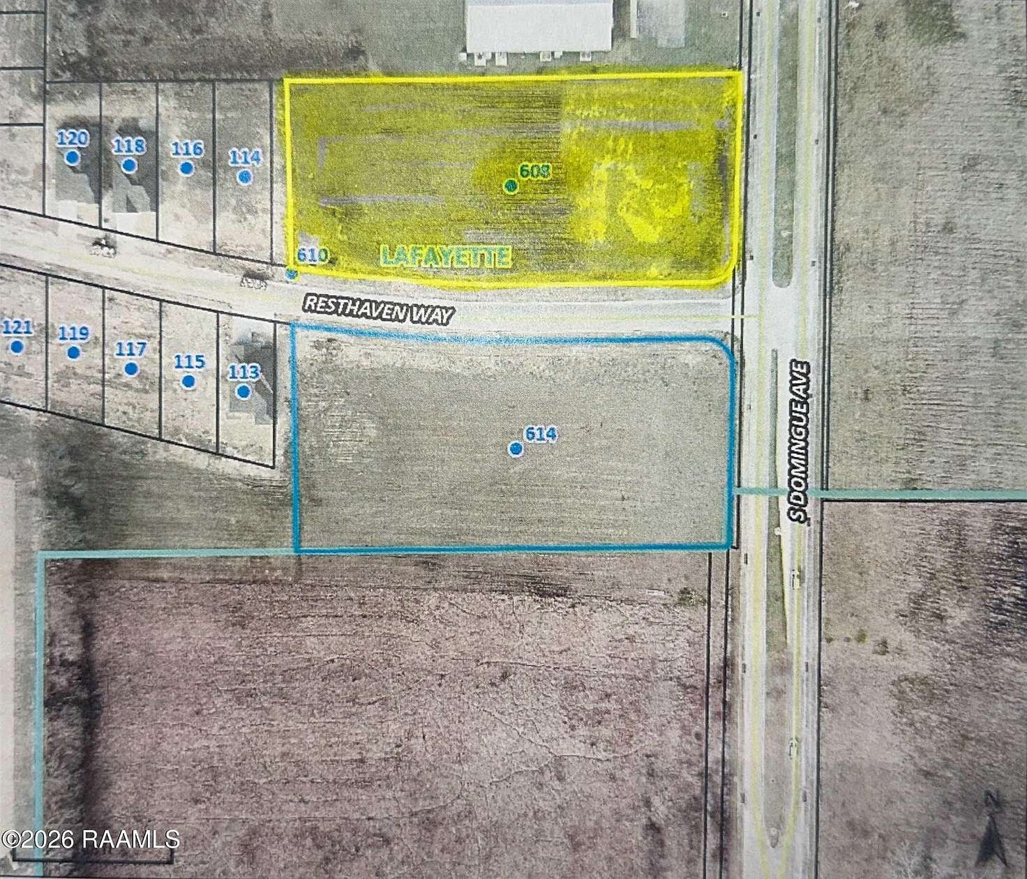 1.67 Acres of Commercial Land for Sale in Lafayette, Louisiana