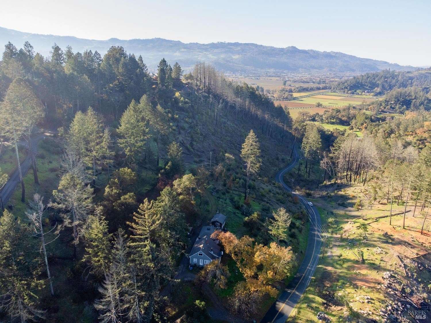 2.85 Acres of Land with Home for Sale in St. Helena, California