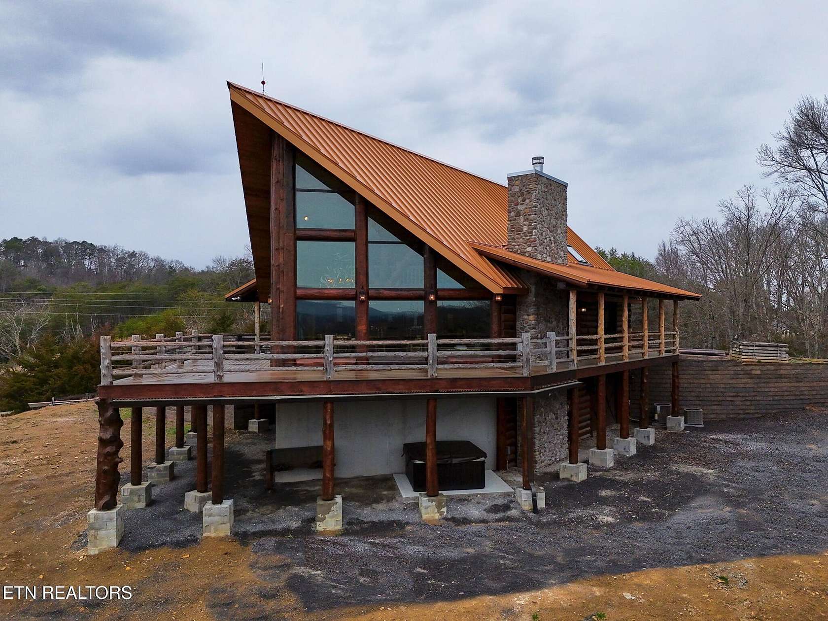 7.25 Acres of Land with Home for Sale in Dandridge, Tennessee