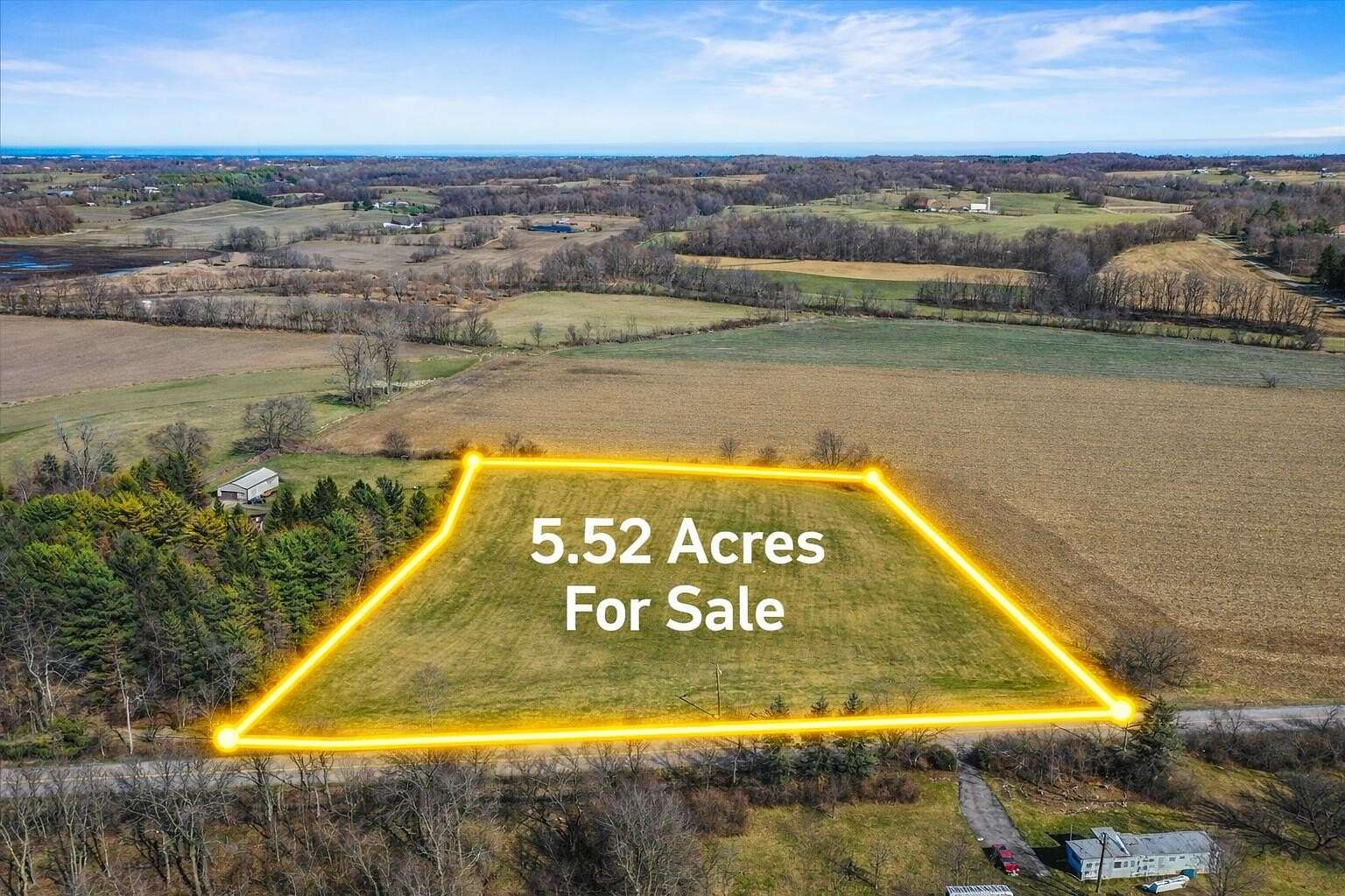 5.52 Acres of Land for Sale in Bellefontaine, Ohio