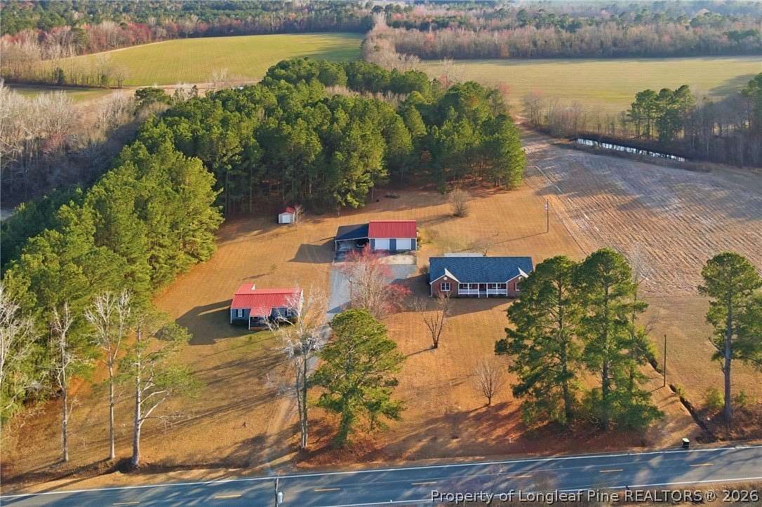 8.76 Acres of Land with Home for Sale in Fayetteville, North Carolina