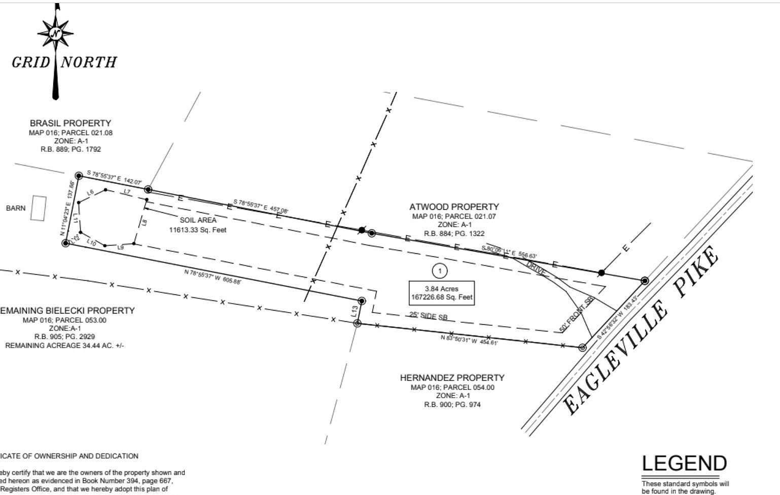3.84 Acres of Residential Land for Sale in Chapel Hill, Tennessee