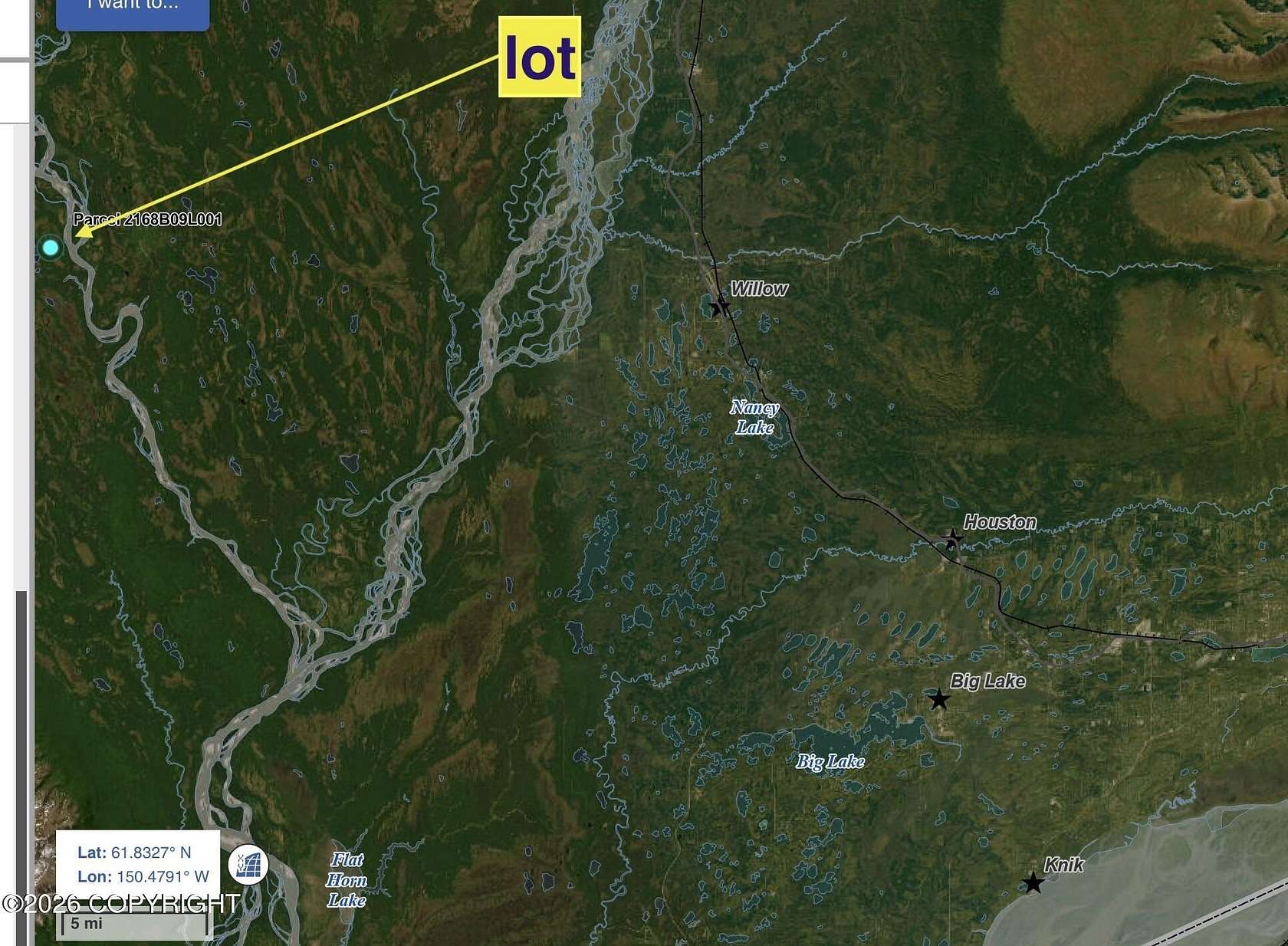 4.78 Acres of Land for Sale in Skwentna, Alaska
