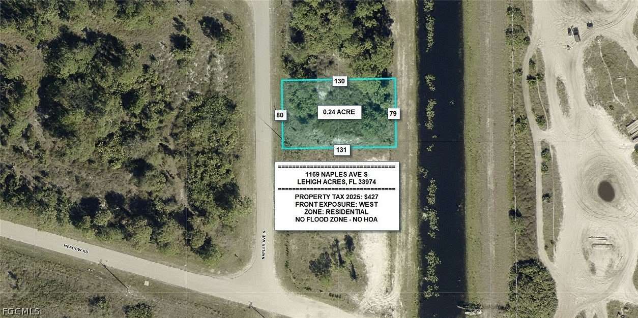 0.24 Acres of Residential Land for Sale in Lehigh Acres, Florida