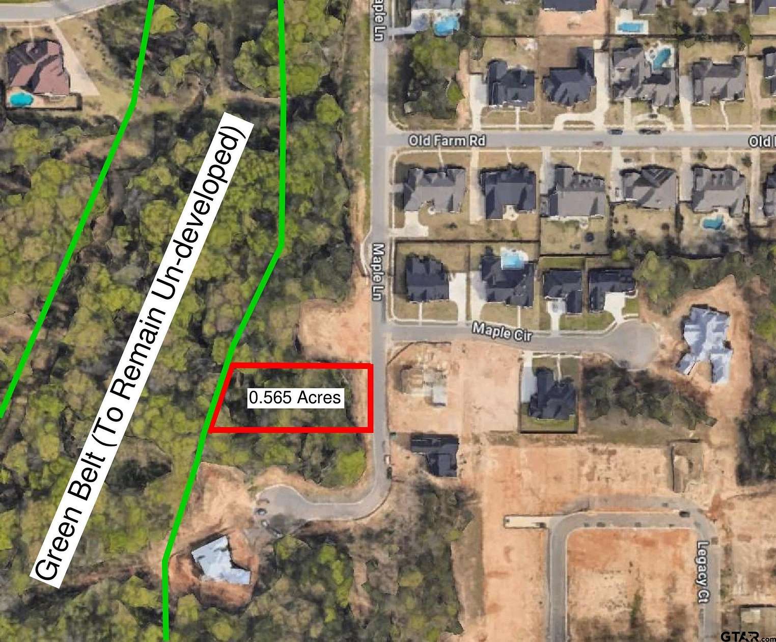 0.57 Acres of Residential Land for Sale in Tyler, Texas
