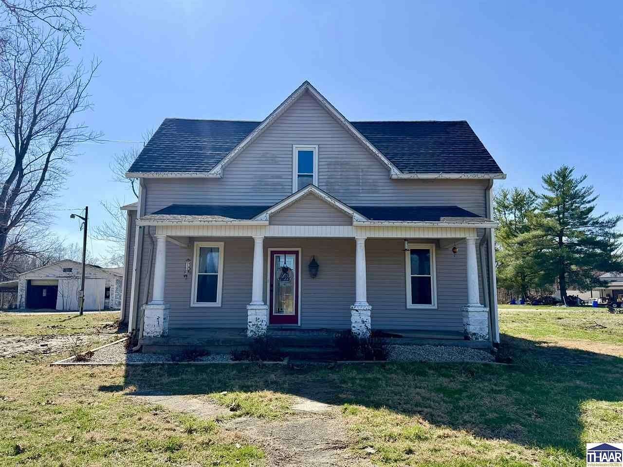 9.39 Acres of Land with Home for Sale in Rosedale, Indiana