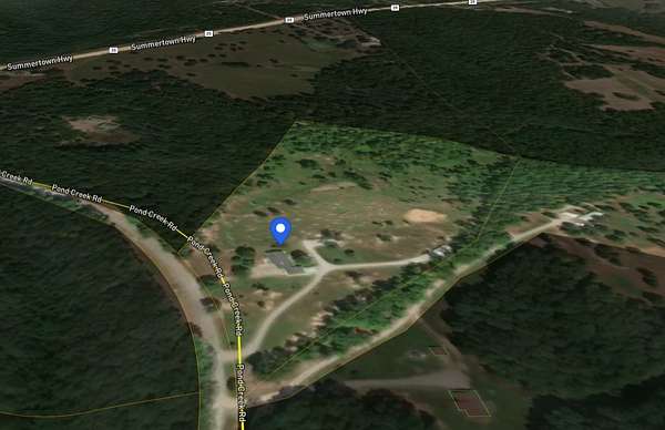 12.9 Acres of Land with Home for Sale in Summertown, Tennessee