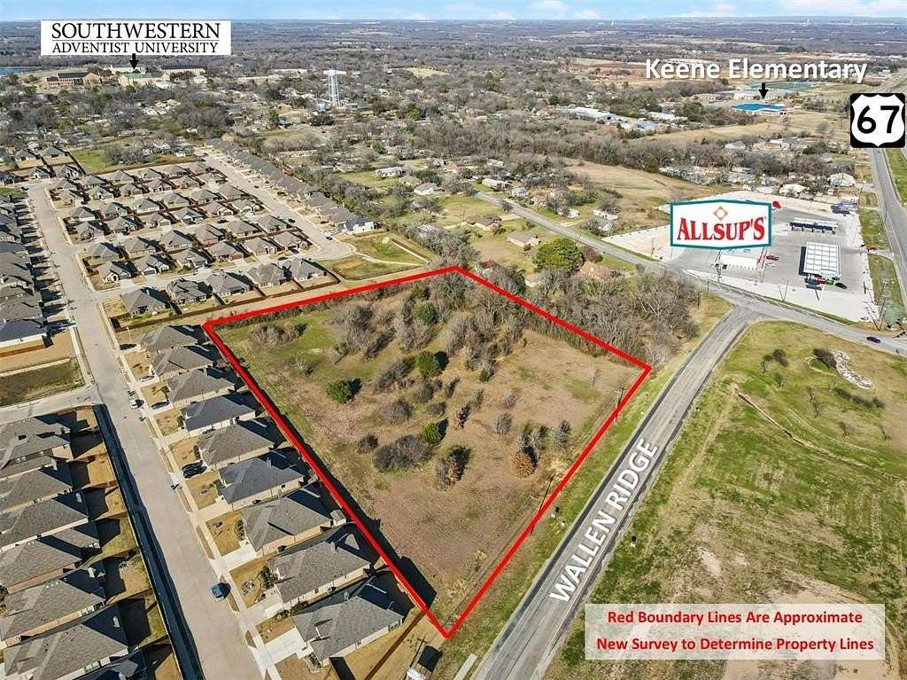 5 Acres of Mixed-Use Land for Sale in Keene, Texas