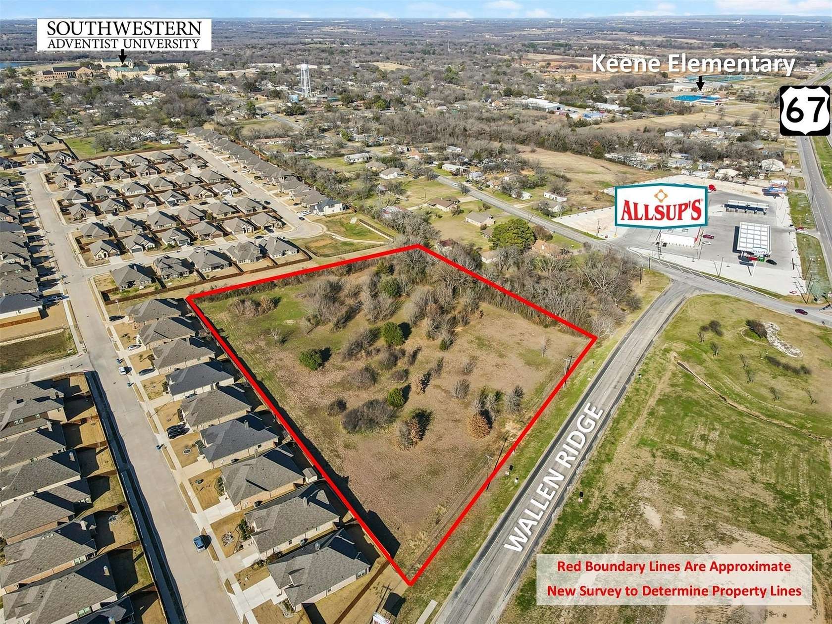 5 Acres of Residential Land for Sale in Keene, Texas
