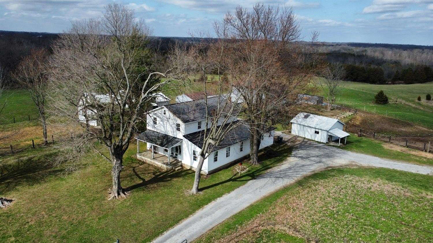 10 Acres of Land with Home for Sale in Vevay, Indiana