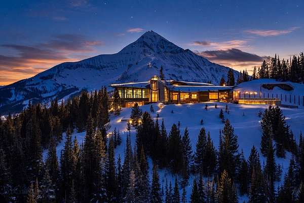 16.9 Acres of Land with Home for Sale in Big Sky, Montana