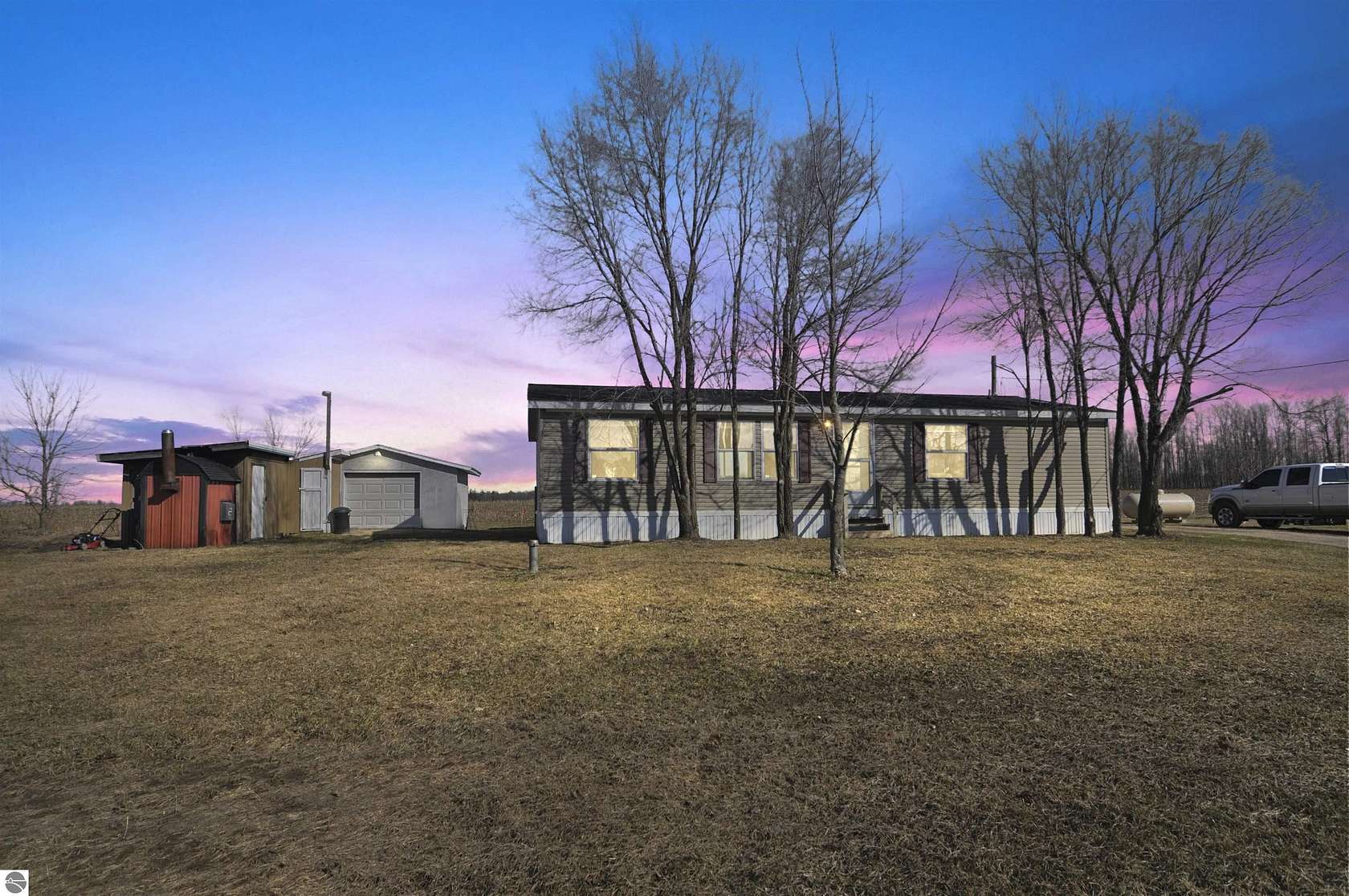 4.24 Acres of Land with Home for Sale in Evart, Michigan