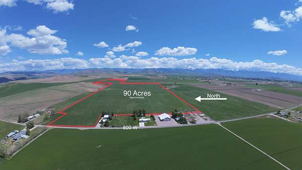 90 Acres of Agricultural & Residential Land for Sale in Preston, Idaho