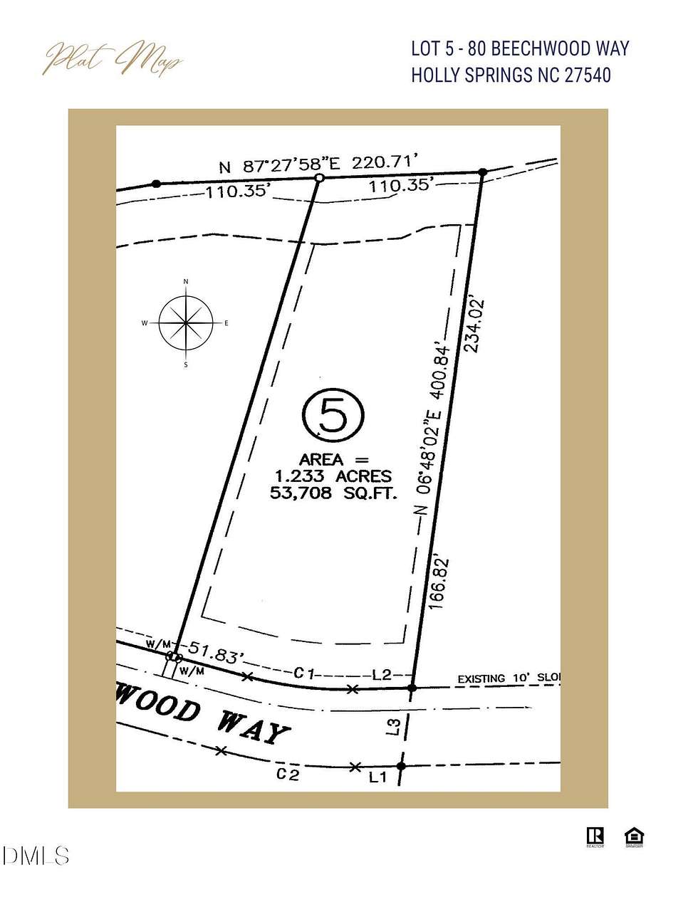 1.23 Acres of Residential Land for Sale in Holly Springs, North Carolina