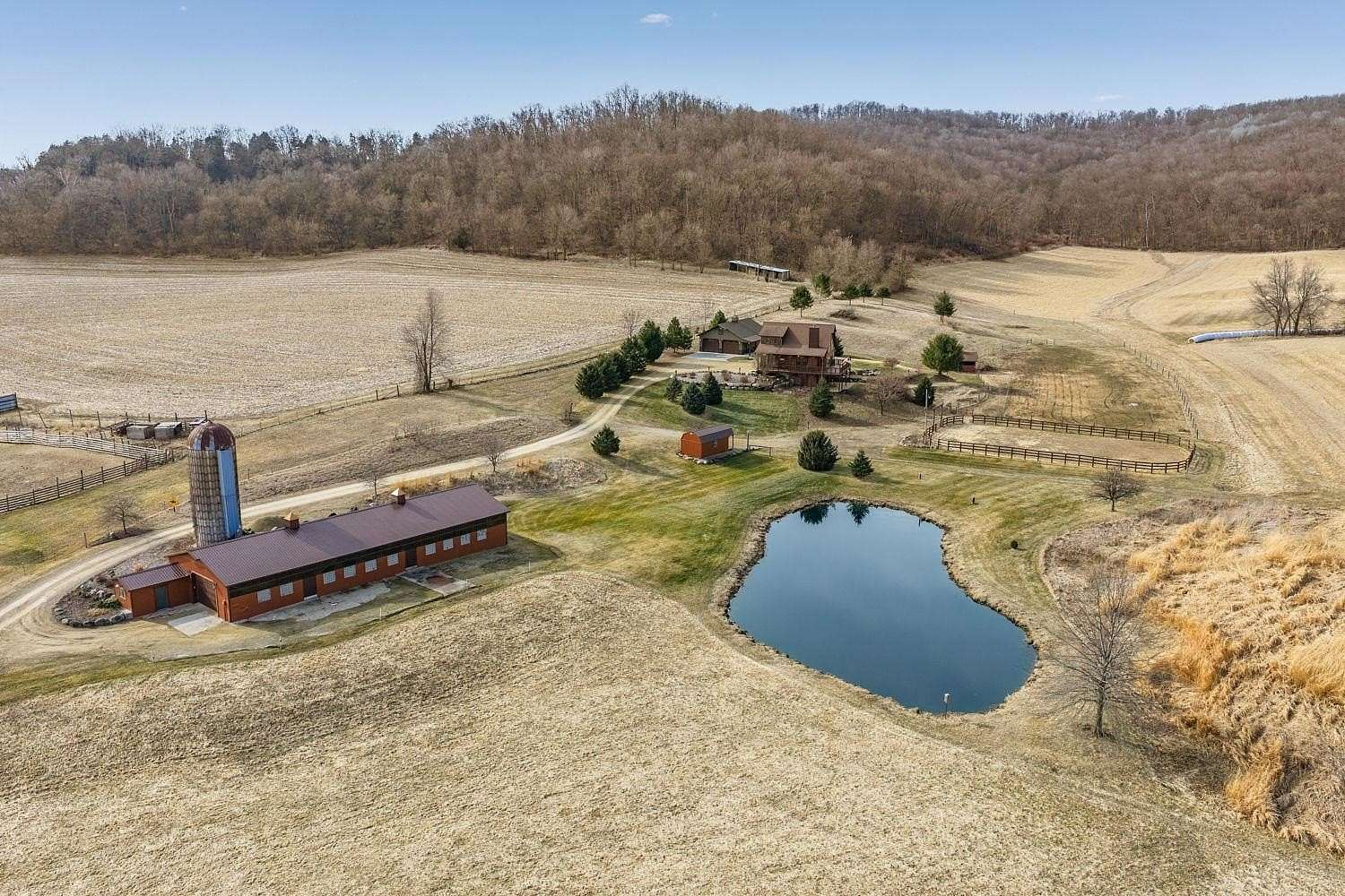 58.6 Acres of Land with Home for Sale in Spring Green, Wisconsin